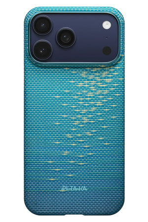 Glints of Gold iPhone 17 Pro Max MagSafe Uyumlu Kılıf Lucid Blue Pitaka