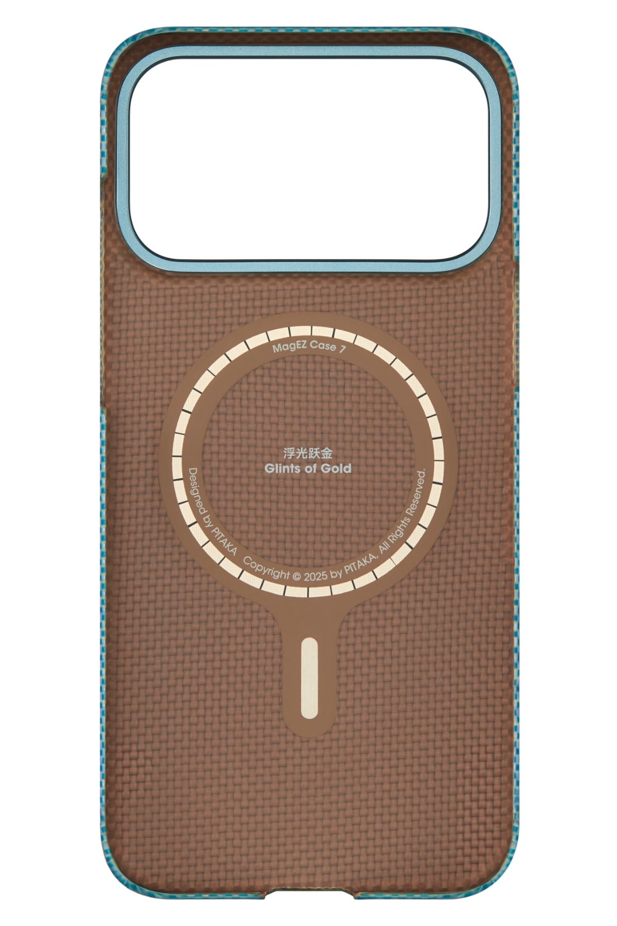 Glints of Gold iPhone 17 Pro Max MagSafe Uyumlu Kılıf Lucid Blue Pitaka