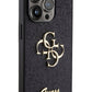 Guess iPhone 15 Pro Uyumlu Glitter 4G Logolu Kılıf Siyah  Guess