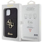 Guess iPhone 15 Plus Uyumlu Glitter 4G Logolu Kılıf Siyah  Guess
