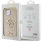 Guess iPhone 15 Plus Uyumlu Glitter 4G Logolu Kılıf Gold  Guess