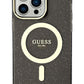 Guess iPhone 13 Pro Magsafe Compatible Glitter Silicone Case Black 