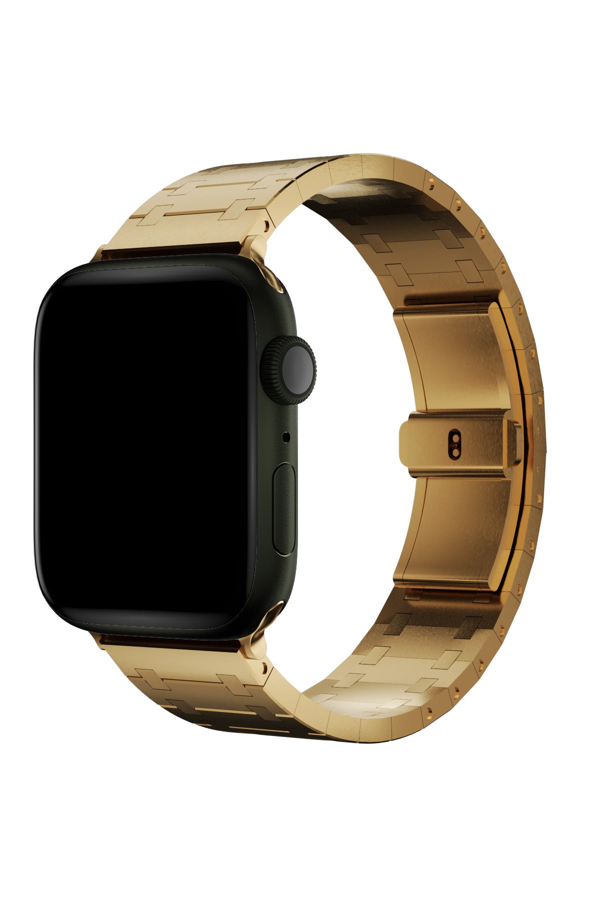 Apple Watch Uyumlu Royal Edition Çelik Kordon Golden  bikordon