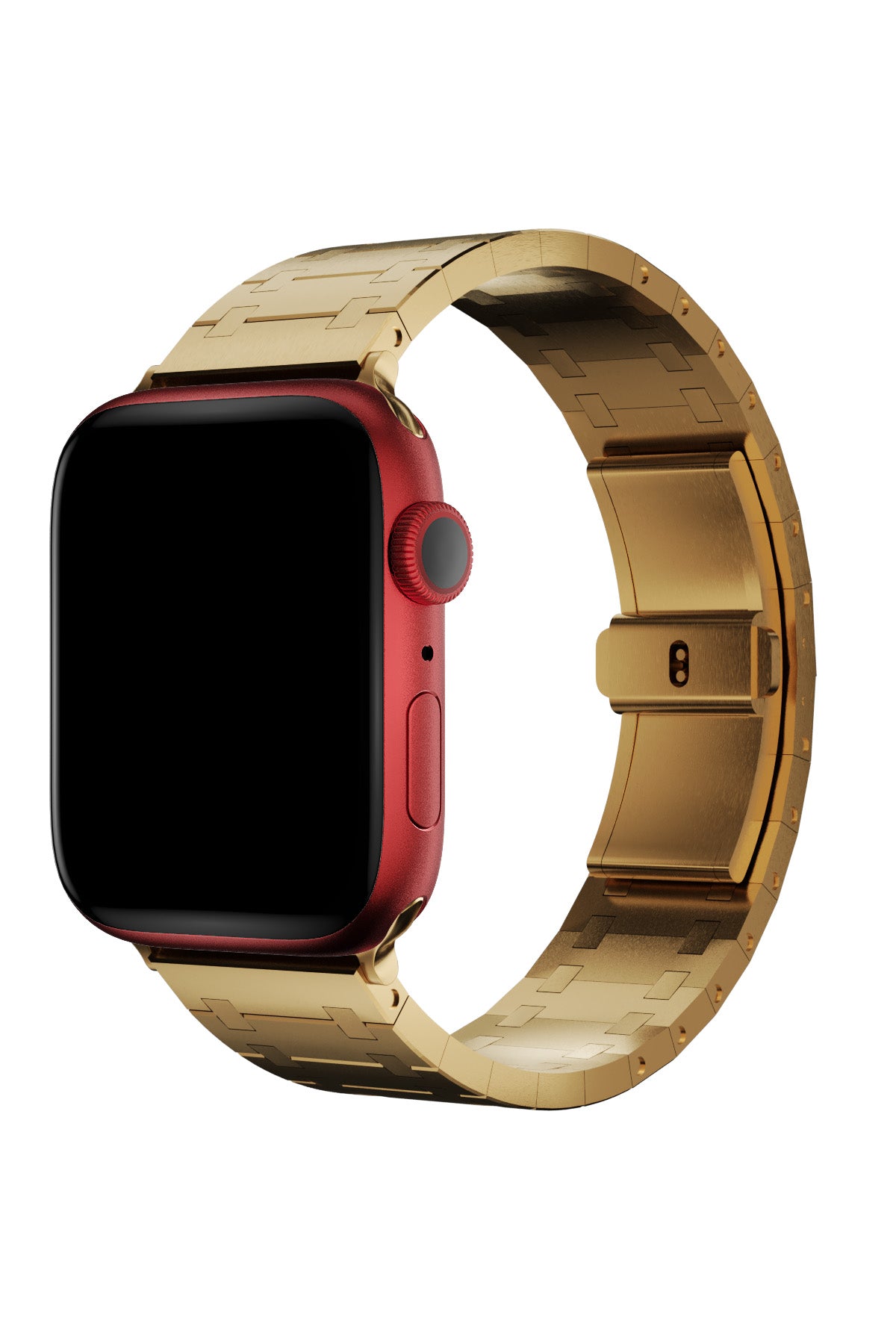 Apple Watch Uyumlu Royal Edition Çelik Kordon Golden  bikordon