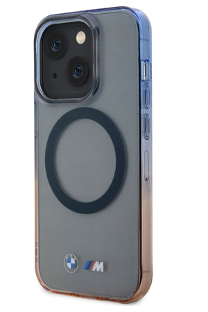 Apple iPhone 15 uyumlu Magsafe BMW M Lisanslı Gradient Kılıf  BMW