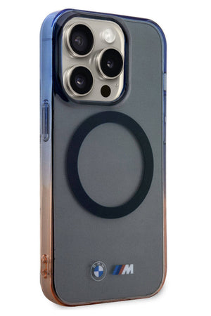 Apple iPhone 15 Pro uyumlu Magsafe BMW M Lisanslı Gradient Kılıf  BMW
