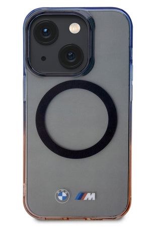 Apple iPhone 15 Plus uyumlu Magsafe BMW M Lisanslı Gradient Kılıf  BMW