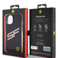 Ferrari iPhone 15 Uyumlu Gradient SF Silikon Kılıf Siyah  Ferrari