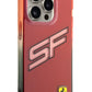 Ferrari iPhone 15 Pro Uyumlu Gradient SF Silikon Kılıf Kırmızı  Ferrari