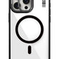 Youngkit Crystal Grid iPhone 14 Pro Magsafe Uyumlu Kılıf Siyah