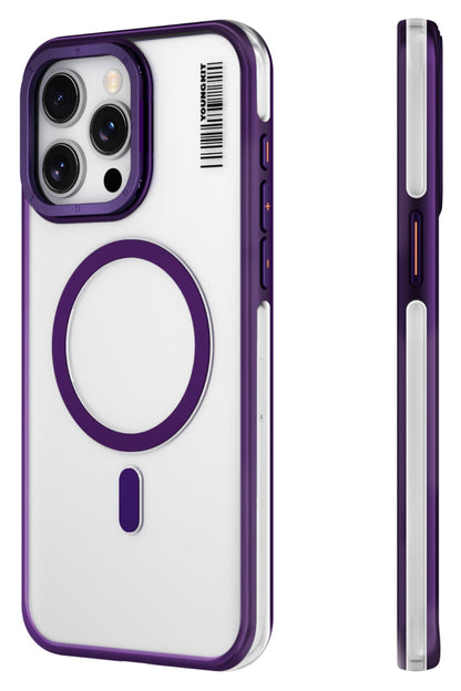 Youngkit Crystal Grid iPhone 14 Pro Max Magsafe Compatible Case Purple 