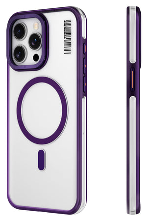 Youngkit Crystal Grid iPhone 14 Pro Magsafe Compatible Case Purple 