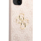 Guess iPhone 14 Compatible 4G Logo Leather Case Pink 
