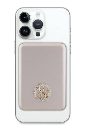 Guess Taşlı 4G Logolu Magsafe Rose Gold Powerbank 5000mAh  Guess