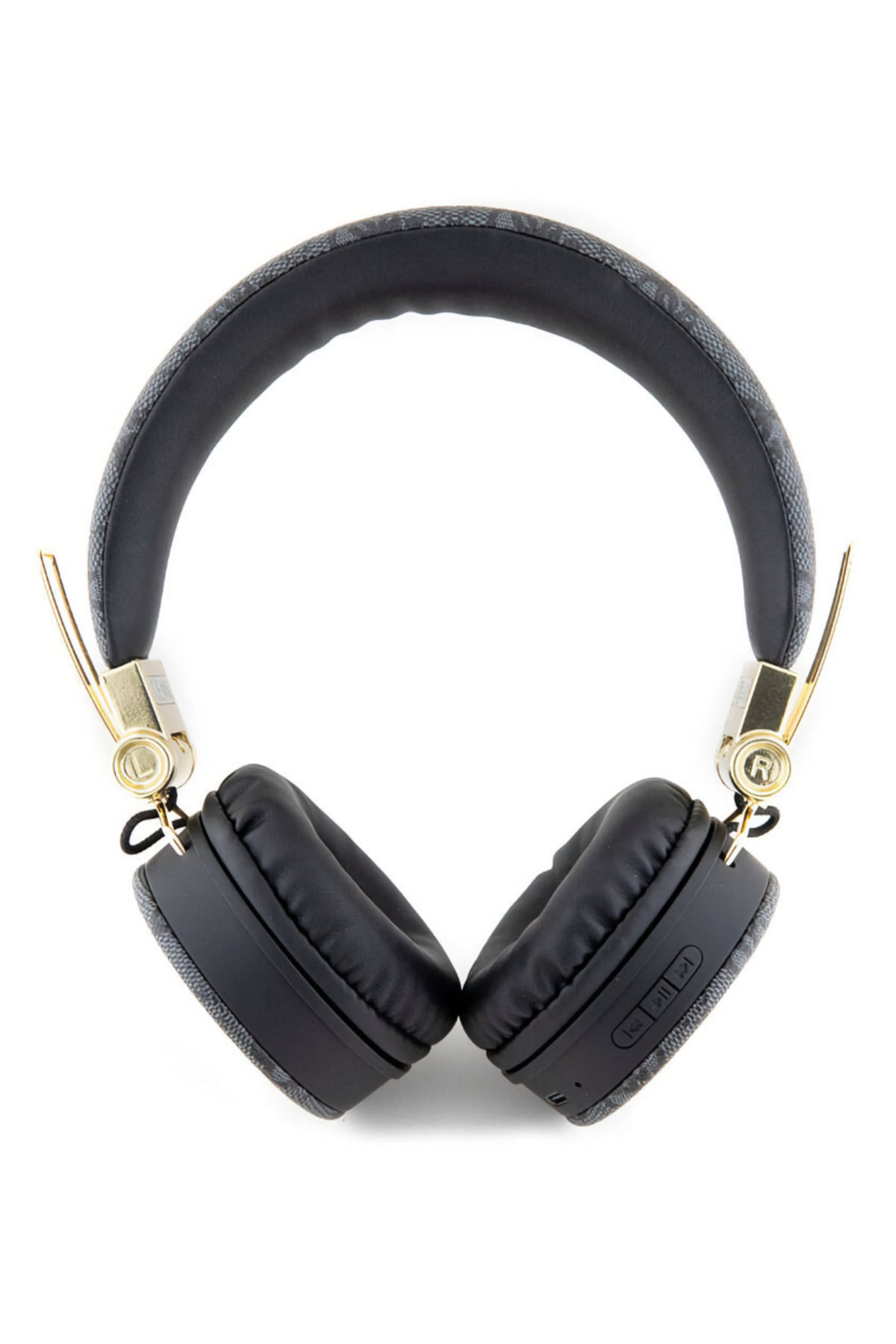 Guess Kulak Üstü Bluetooth 5.3 Kulaklık 4G Desenli Metal Logolu Siyah  Guess