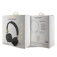 Guess Kulak Üstü Bluetooth 5.3 Kulaklık 4G Desenli Metal Logolu Siyah  Guess
