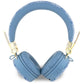 Guess Kulak Üstü Bluetooth 5.3 Kulaklık 4G Desenli Metal Logolu Mavi  Guess