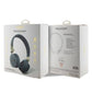 Guess Kulak Üstü Bluetooth 5.3 Kulaklık 4G Desenli Metal Logolu Mavi  Guess