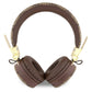 Guess Kulak Üstü Bluetooth 5.3 Kulaklık 4G Desenli Metal Logolu Kahverengi  Guess