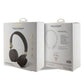Guess Kulak Üstü Bluetooth 5.3 Kulaklık 4G Desenli Metal Logolu Kahverengi  Guess