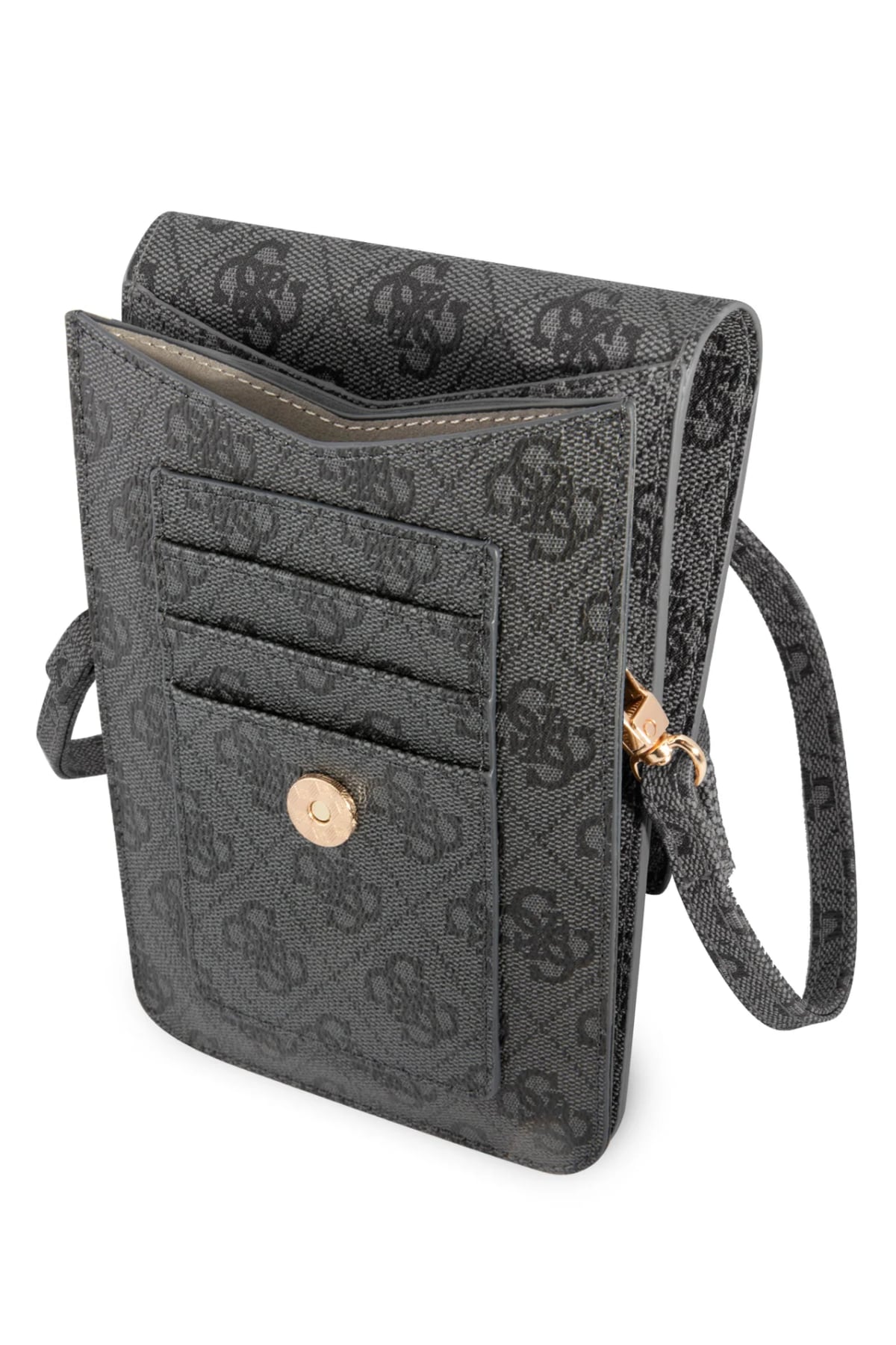 Guess 4G Logo Phone Bag Gray with Credit Card Holder
