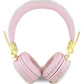 Guess On-Ear Bluetooth 5.3 Headphones 4G Pink with Patterned Metal Logo 