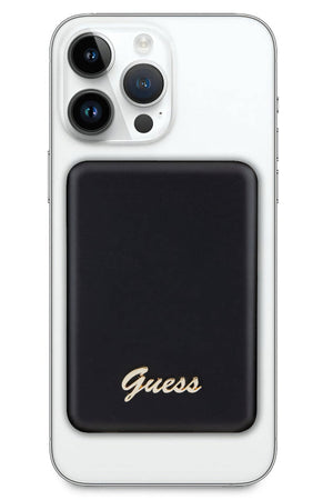 Magsafe Black Powerbank 5000mAh with Guess Metal Logo 