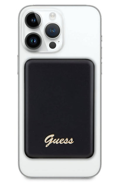 Guess Metal Logolu Magsafe Siyah Powerbank 5000mAh