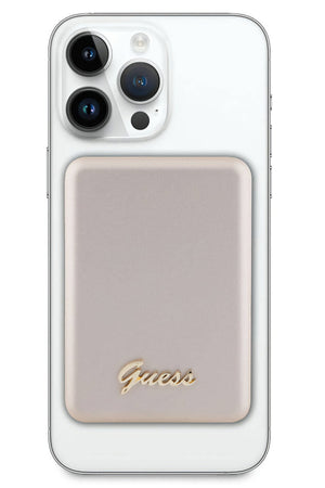 Magsafe Rose Gold Powerbank 5000mAh with Guess Metal Logo 