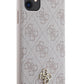 Guess Classic 4G Logolu iPhone 11 Magsafe Uyumlu Kılıf Pembe  Guess
