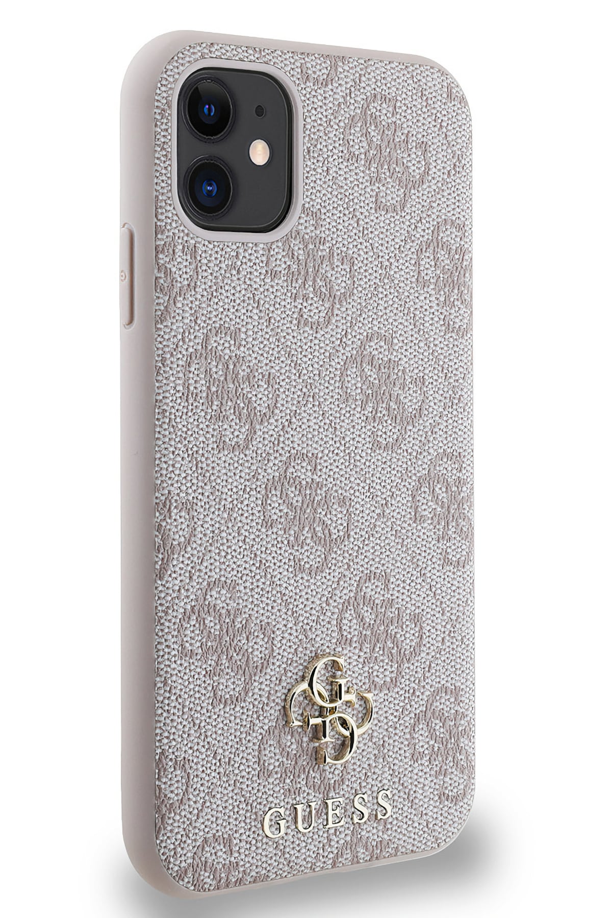 Guess Classic 4G Logolu iPhone 11 Magsafe Uyumlu Kılıf Pembe  Guess