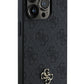 Guess Classic 4G Logolu iPhone 14 Pro Magsafe Uyumlu Kılıf Siyah Guess