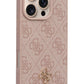 Guess Classic 4G Logolu iPhone 16 Pro Magsafe Uyumlu Kılıf Pembe  Guess