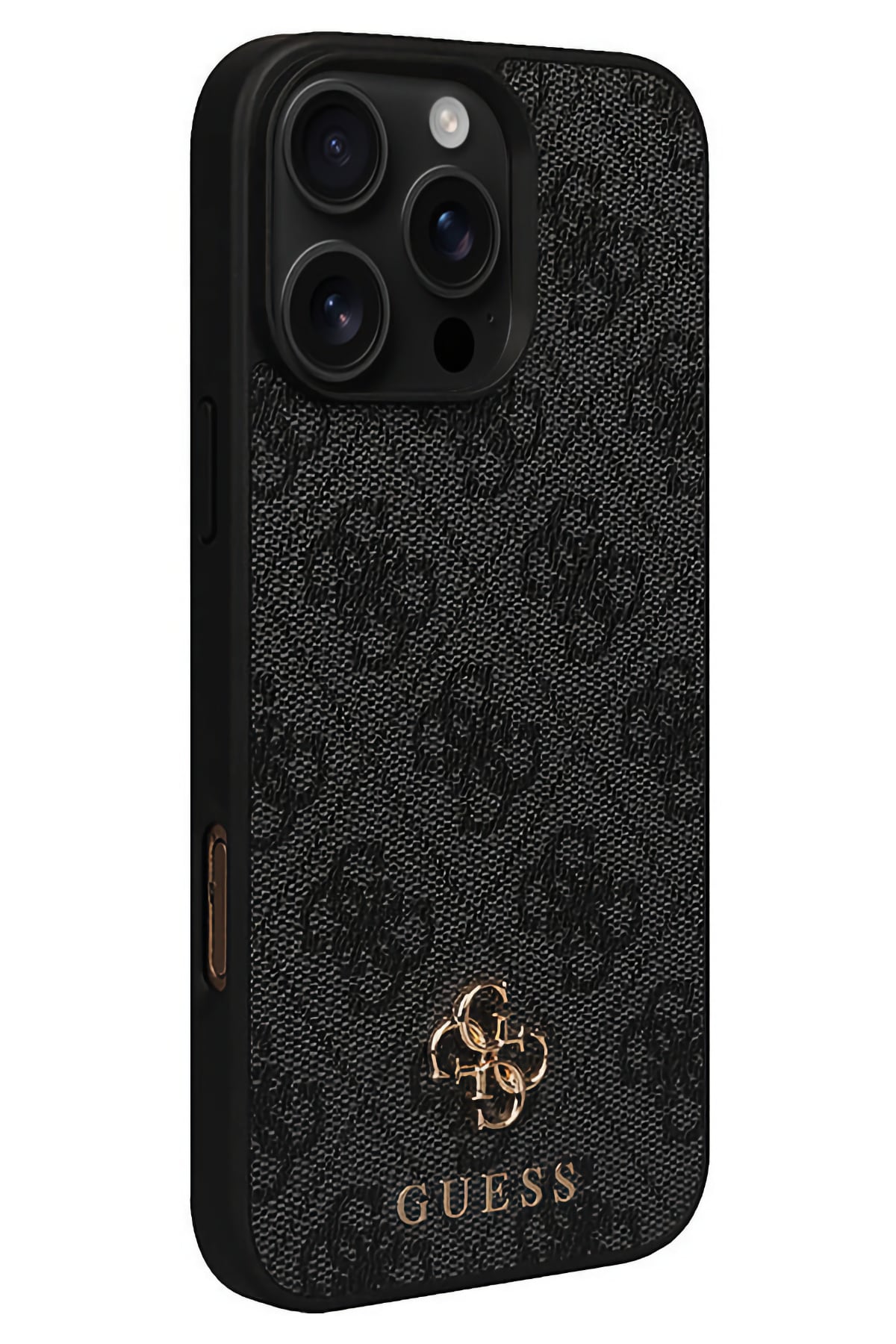 Guess Classic 4G Logolu iPhone 16 Pro Max Magsafe Uyumlu Kılıf Siyah  Guess