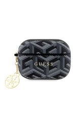 Guess Apple Airpods Pro 2. Nesil Uyumlu Kılıf G Cube Süs Zincirli Siyah  Guess