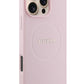 Guess Grained Yazı Logolu iPhone 16 Pro Max Magsafe Uyumlu Kılıf Pembe  Guess