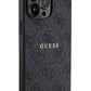 Guess iPhone 14 Pro Max Magsafe Uyumlu 4G Desenli Kılıf Siyah  Guess