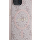 Guess iPhone 15 Magsafe Uyumlu 4G Desenli Kılıf Pembe  Guess
