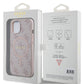 Guess iPhone 15 Magsafe Uyumlu 4G Desenli Kılıf Pembe  Guess