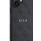 Guess Logolu iPhone 16 Magsafe Uyumlu Kılıf Siyah  Guess