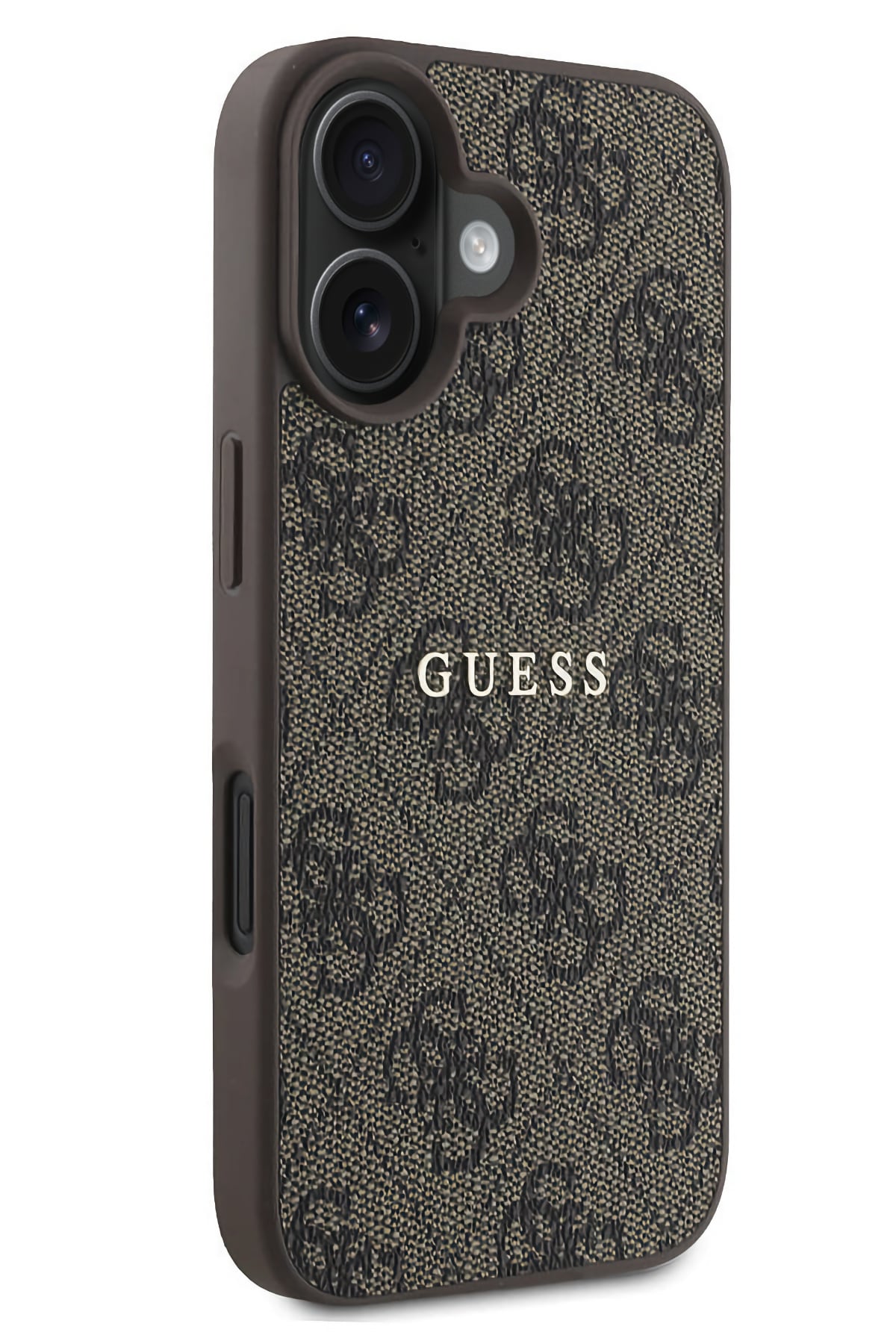 Guess Logolu iPhone 16 Plus Magsafe Uyumlu Kılıf Kahverengi  Guess