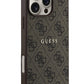 Guess Logolu iPhone 16 Pro Max Magsafe Uyumlu Kılıf Kahverengi  Guess