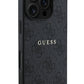 Guess Logolu iPhone 16 Pro Max Magsafe Uyumlu Kılıf Siyah  Guess