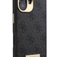 Guess Metal Plaka Logo iPhone 16 Plus Magsafe Uyumlu Kılıf Siyah  Guess