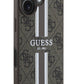 Guess Printed 4G Şerit Logolu iPhone 16 Plus Magsafe Uyumlu Kılıf Kahverengi  Guess