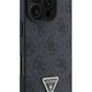 Guess Strass iPhone 16 Pro Uyumlu 4G Desenli Vücut Askılı Kılıf Siyah  Guess