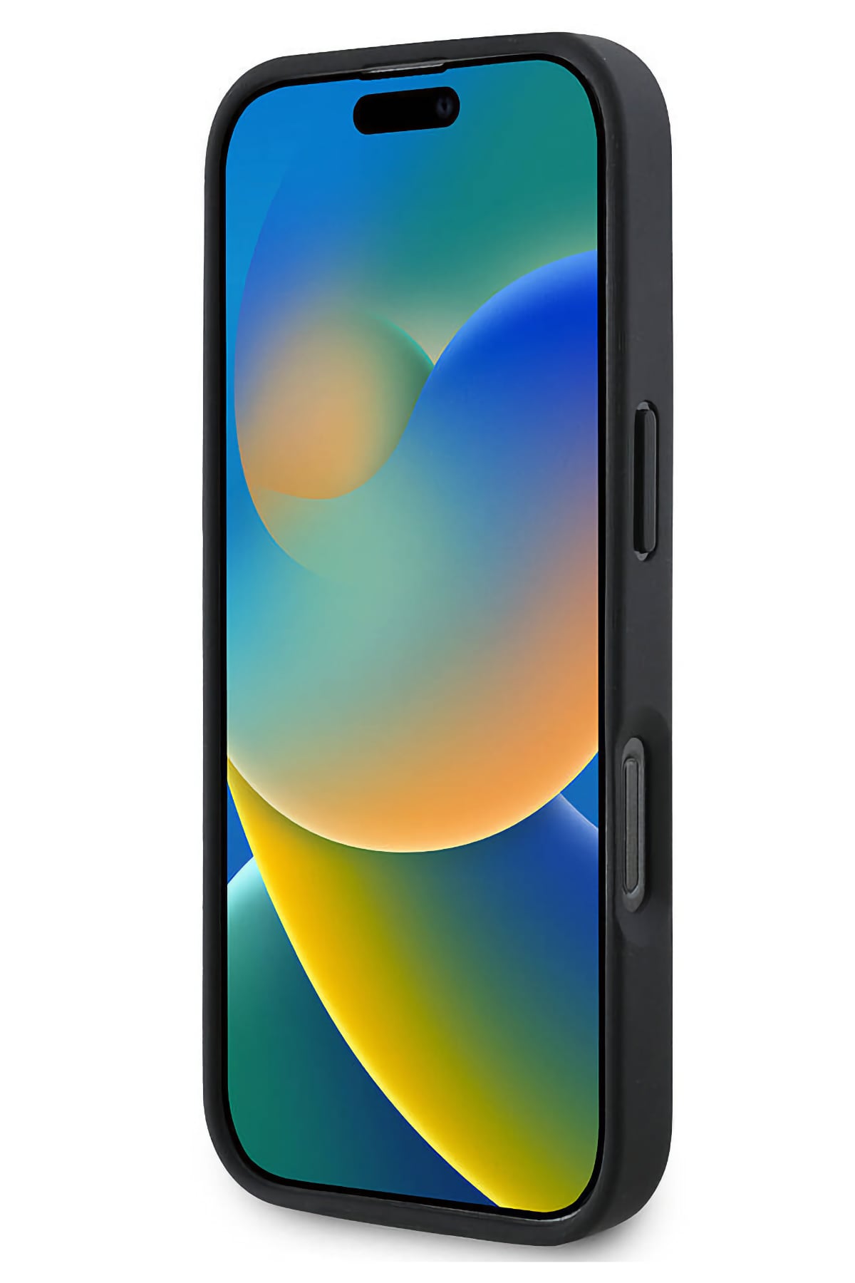 Guess Strass iPhone 16 Pro Uyumlu 4G Desenli Vücut Askılı Kılıf Siyah  Guess