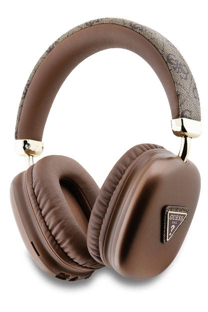 Guess Triangle On-Ear Bluetooth 5.3 Headphone Brown 