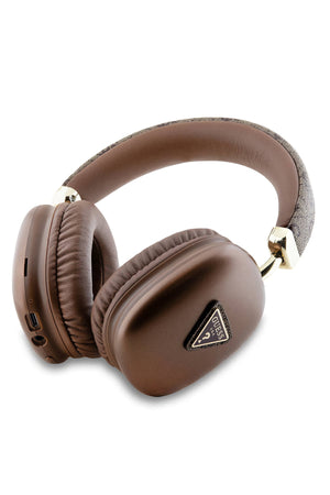 Guess Triangle Kulak Üstü Bluetooth 5.3 Kulaklık Kahverengi  Guess