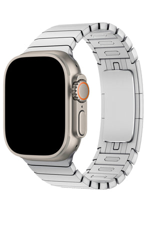 Apple Watch Uyumlu Bilezik Loop Kordon Gümüş Gri  bikordon